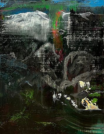<p>RAPELL NOCTURNE / &Ouml;l, Acryl auf Leinwand / 80x60 cm / 2025</p>
